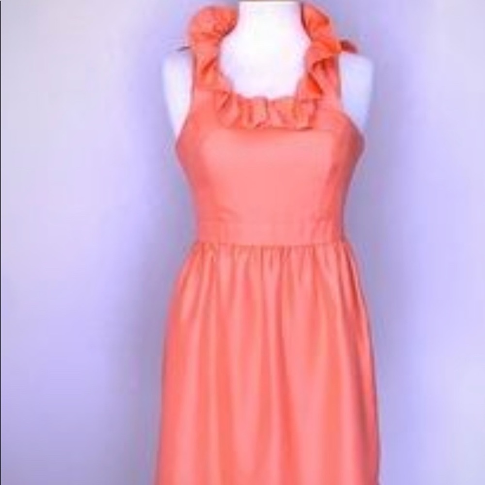 Coral silk Kiribilla Dress size 4